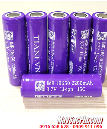 TIANL VN IMR18650, Pin sạc 3.7v 18650 TIANL VN IMR18650-2200mAh (Dòng xả 30A) chính hãng